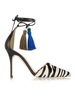 Talons hauts pour femmes Slip-On Bout pointu Rayures Talon aiguille Sandales gladiateur chic