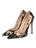 Talons hauts pour femmes Slip-On Bout pointu Talon aiguille Chic Escarpins Sexy Abricot Profond