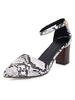 Talons mi Pointu talon Bloc Toe D\