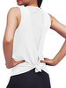 Taut Sexy Gilet Femme Taille Haute avec Bretelles Coupe Cintrée Unicolore