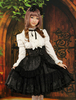 Tenue de Lolita douce gothique en coton jacquard manches longues Déguisements Halloween