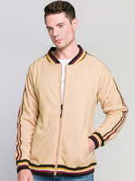 Tenue de sport hommes 2 pièces Couleur Bloc Manches longues Rouge