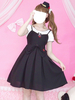 Tenue Lolita Classique Cerise Brodée Noeud à Volants Deux Tons Lolita JSK Avec Top Déguisements Halloween