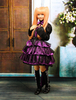 Tenue lolita gothique violette en coton Déguisements Halloween