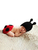 Tenues de bébé nouveau-né accessoires de photographie Costume Carnaval Carnaval de coccinelle