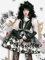 Tenues Lolita Mignonne - Surjupe Noire Avec Top Sans Manches