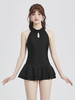 Tenues Sweet Lolita combinaison noire sans manches à volants