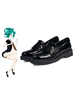 Terre du brillant Houseki No Kuni Phosphophyllite cinabre diamant Bort chaussures de Cosplay noires