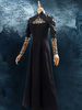 The Witcher Netflix Yennefer robe noire Costume de Cosplay Halloween