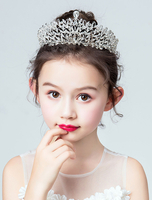 Tiara Flower Girl Headpieces Strass Royal Crown Accessoires Cheveux Pour Enfants