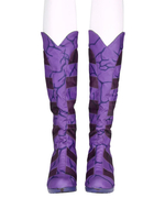 Titans Starfire Cosplay chaussures violet en fibre de polyester bottes DC Comics Cosplay bottes