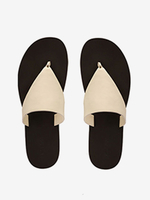 Tongs de plage tongs blanches et écrues Flip Fops pour femmes