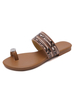 Tongs femme belle cuir Synthétique antidérapant