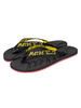 Tongs noires à bout rond sans lacet sur motif dillustration respirant en cuir de vache dété décontracté talons plats