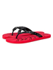 Tongs noires à bout rond sans lacet sur motif dillustration respirant en cuir de vache dété décontracté talons plats