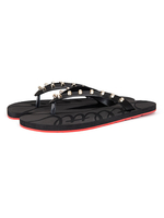 Tongs pour femme motif dillustration décontracté respirant en cuir de vache supérieur bout rond pantoufles décontractées