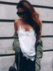 Top dété femme Sexy Camis sans manches en dentelle
