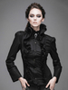 Top Gothique Rétro Blouses Femmes Coton Manches Longues Manches Déguisements Halloween Costume Haut