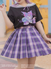 Top Lolita noire autorisé de grande taille Sanrio Tops Pull Chemise Lolita imprimé kuromi