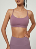Top sexy lavande Jewel Neck sans manches Top dété en polyester sans manches