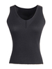 Tops T-shirts Camisoles avec Bretelles Gilets en Maille Moulants à Col Rond sans Manches Unicolore