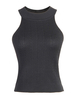 Tops T-shirts Camisoles avec Bretelles Gilets en Maille Moulants à Col Rond sans Manches Unicolore