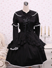 Toussaint Cospaly Costume Lolita Robe bleue marine monopièce Déguisements Halloween
