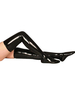 Toussaint Cosplay Bas long attrayant noir en PVC Déguisements Halloween