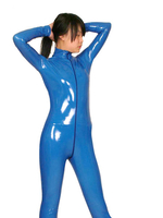 Toussaint Cosplay Costume bleu de zentai sans chaussons et collant