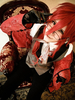 Toussaint Cosplay Costume comme Grell Sutcliff de Black Butler Déguisements Halloween