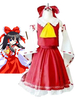 Toussaint Cosplay Costume comme Hakurei Reimu de Touhou Project Déguisements Halloween