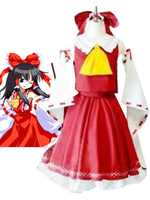 Toussaint Cosplay Costume comme Hakurei Reimu de Touhou Project Déguisements Halloween