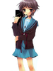 Toussaint Cosplay Costume de Haruhi Suzumiya Yuki Nagato Déguisements Halloween