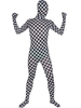 Toussaint Cosplay Costume de zentai blanc écossais enveloppé Déguisements Halloween