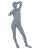 Toussaint Cosplay Costume de zentai blanc écossais enveloppé Halloween