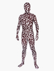 Toussaint Cosplay Costume de zentai chocolat à motif girafe en lycra Halloween