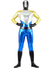Toussaint Cosplay Costume de zentai color-block métallisé brillant Déguisements Halloween