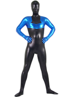 Toussaint Cosplay Costume de zentai combinaison enveloppé pour homme  métallisé brillant multicolore color-block Déguisements Halloween
