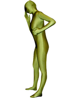 Toussaint Cosplay Costume de zentai en vert militaire et en lycra de fibre élastique Déguisements Halloween
