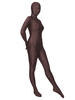 Toussaint Cosplay Costume de zentai marron en lycra spandex enveloppé Déguisements Halloween
