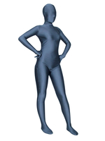 Toussaint Cosplay Costume de zentai populaire enveloppé en spandex lycra bleu pale Déguisements Halloween