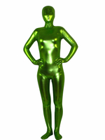 Toussaint Cosplay Costume de zentai unisexe en vert de printemps d