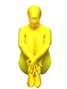 Toussaint Cosplay Costume de zentai unisexe Jaune en lycra de fibre élastique Déguisements Halloween