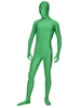 Toussaint Cosplay Costume de zentai vert en lycra spandex enveloppé Déguisements Halloween