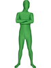 Toussaint Cosplay Costume de zentai vert en lycra spandex enveloppé Déguisements Halloween