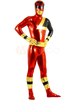 Toussaint Cosplay Costume de zenta  métallisé brillant rouge color-block enveloppé Déguisements Halloween
