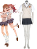 Toussaint Cosplay Costume en coton et polyester uniforme scolaire Toaru Kagaku No Index Railgun Déguisements Halloween