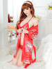 Toussaint Cosplay Costume Kimono de déguisement rouge synthétique Déguisements Halloween