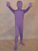 Toussaint Cosplay Costume lavande de zentai enveloppé unisexe en lycra spandex pour enfants Déguisements Halloween