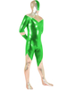 Toussaint Cosplay Costume noir de zentai enveloppé color-block lustré Déguisements Halloween